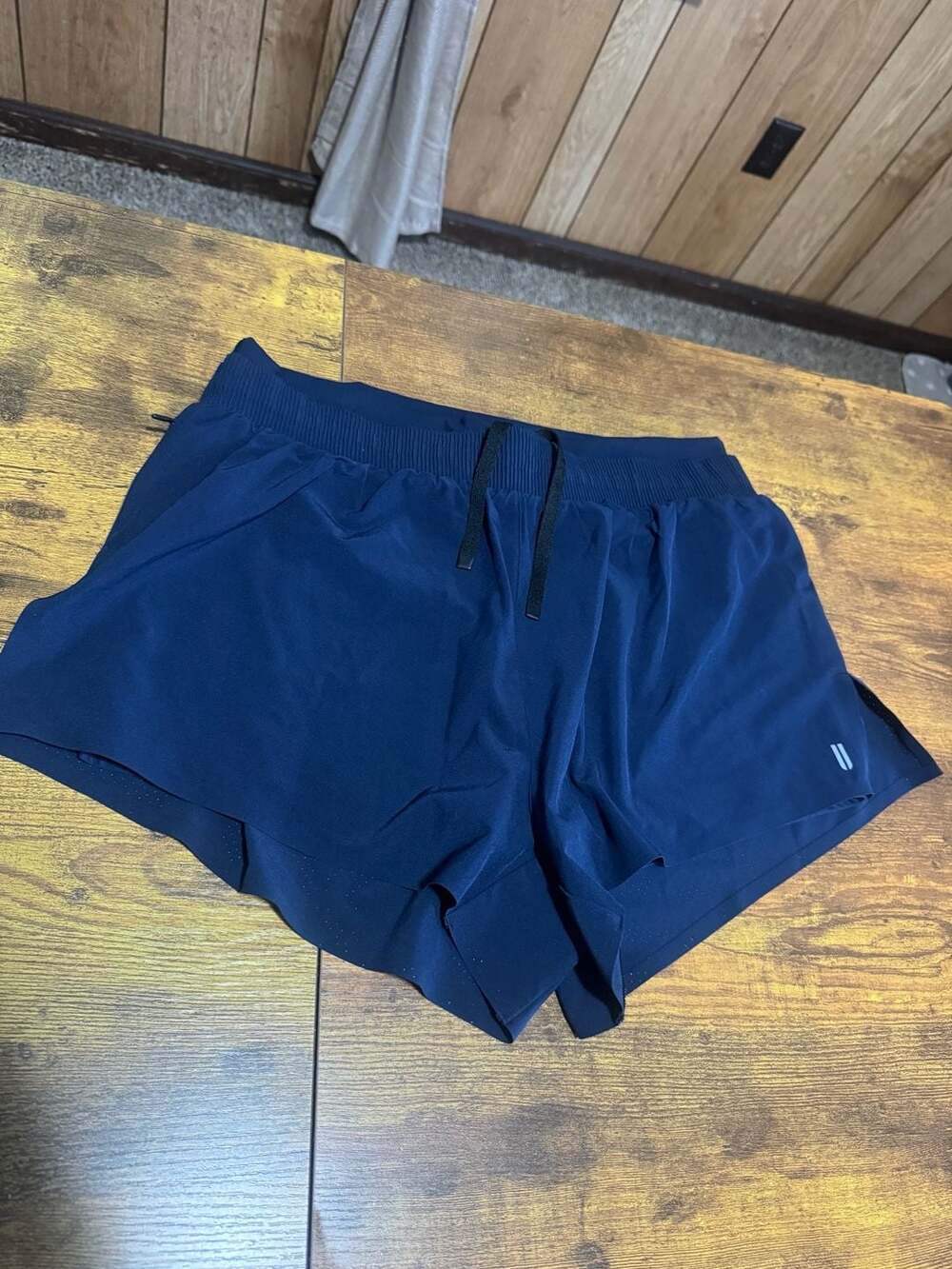 NOBULL Women's Navy Blue Athletic Running Shorts Size L